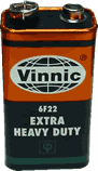 Single 9v battery